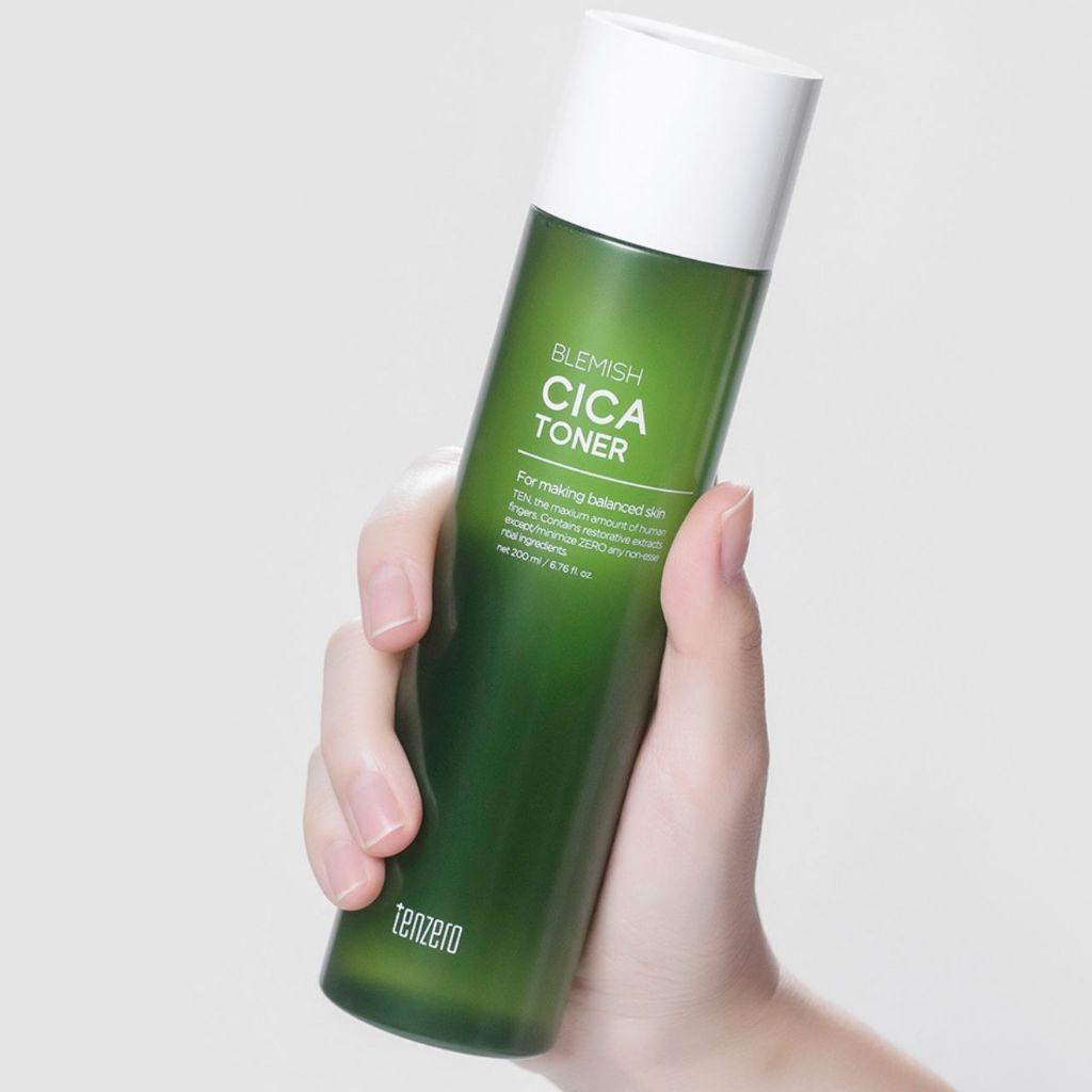 Nước hoa hồng rau má Hỗ trợ cấp ẩm làm dịu da mặt Toner rau má Blemish Cica Toner Tenzero 200ml Hàn Quốc