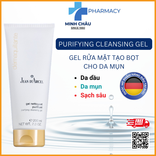 Gel rửa mặt tạo bọt cho da dầu và da mụn  Purifying Clearing Gel – J158 Jean d’Arcel