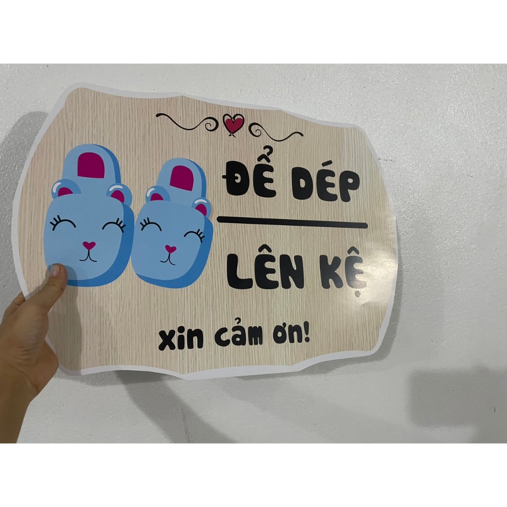Trang trí lớp học và nhắc nhở học sinh. kích thước A3. Ép plastic, sẵn băng keo dán tường