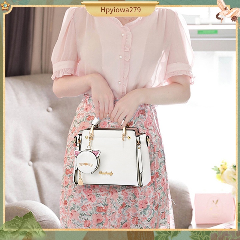 Túi xách nữ thời trang đi tiệc đi làm đeo vai đeo chéo có quai xách, túi xách công sở nữ cao cấp 2023 pk mèo dễ thương