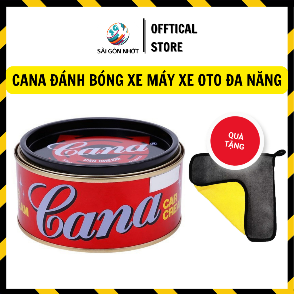 Kem Đánh Bóng Cana Car Crean 100g 220g Xóa Trầy Xước Sơn Xe Máy Xe Oto Thái Lan