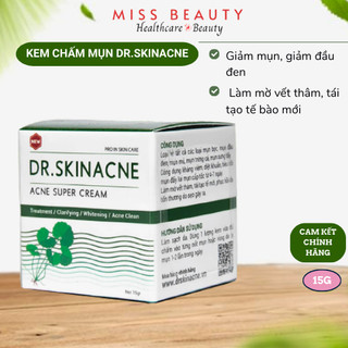 Kem giảm mụn, ngừa thâm, liền sẹo DR.SKINACNE 15gr chính hãng chiết xuất từ rau má