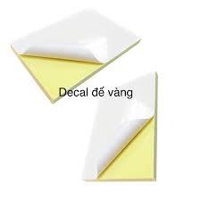 Giấy Decal  A6 Tệp 100 tờ Có Sẵn Lớp Dán, In Đơn Thương Mại Điện Tử