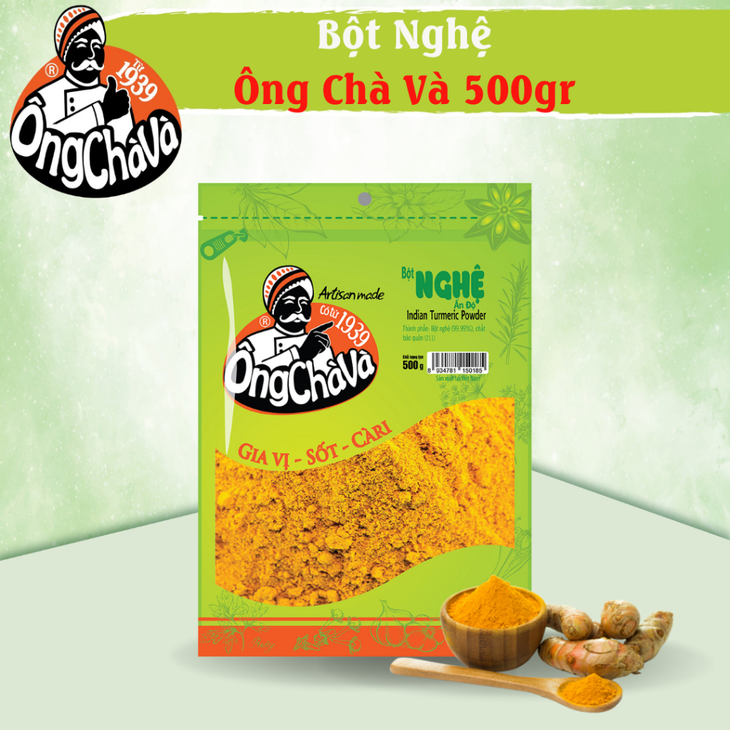 Bột Nghệ Ấn Độ Ông Chà Và 500g (Indian Turmeric Powder)