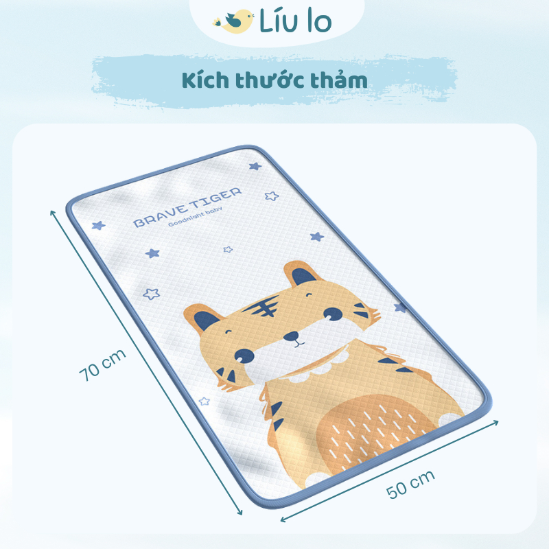 Thảm lót thay tã bỉm cho bé Líu lo, thấm hút nhanh, chống rò rỉ ra giường đệm, giá tốt