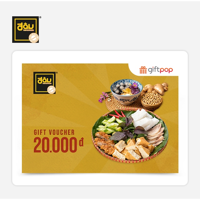 Phiếu Quà Tặng Đậu Homemade 20K