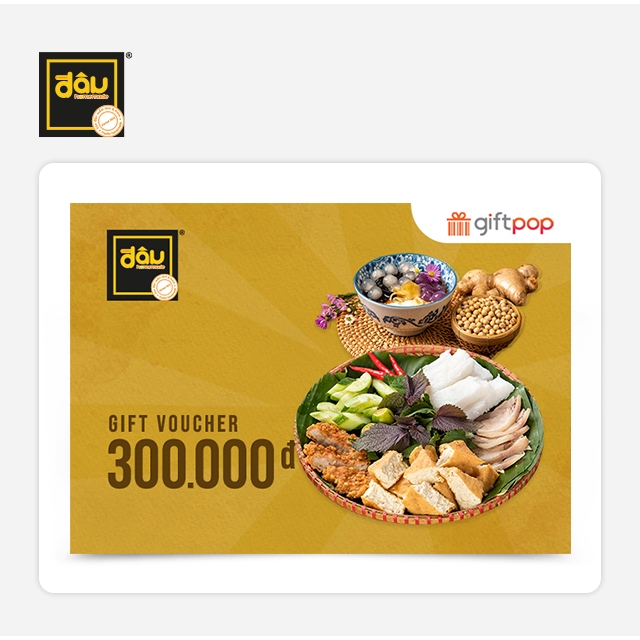 Phiếu Quà Tặng Đậu Homemade 300K