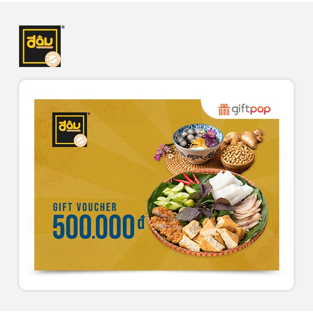 Phiếu Quà Tặng Đậu Homemade 500K