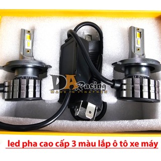 1 bóng- pha led 3 màu 35w chân h4