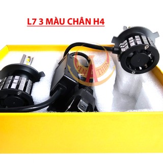1 bóng- pha led 3 màu 35w chân h4