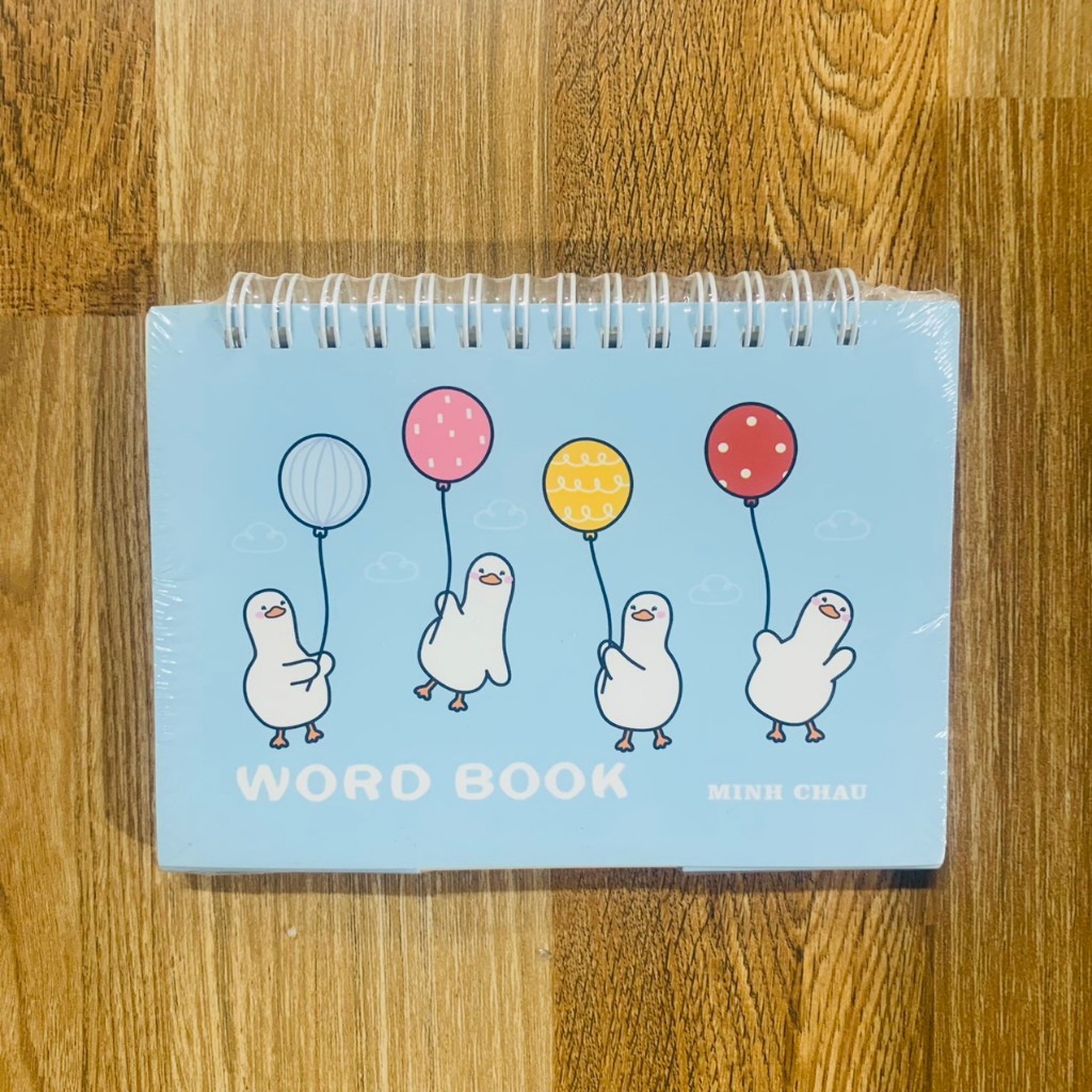 Sổ học từ vựng A6 Minh Châu bìa màu pastel xinh xắn 120 trang kích thước 10.5cm x 15cm MC878