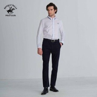 Beverly hills polo club - áo sơ mi dài tay nam slim fit wt trắng- cmlss23tl009
