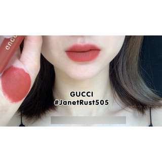 [Tặng túi nơ] Fullsize Fullbox Son Gucci 505 Janet Rust Đỏ Đất, Các Màu