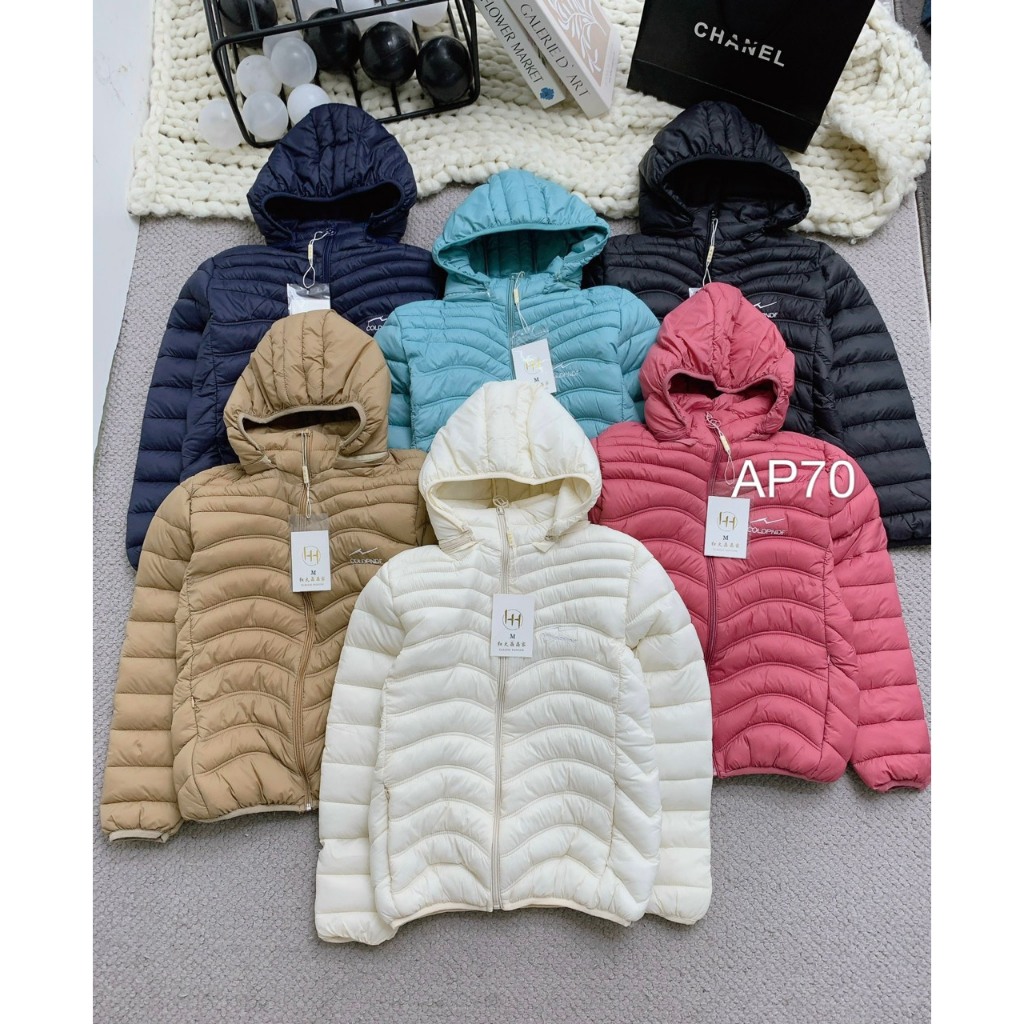 Áo khoác nữ Cúc Fashion kiểu hottrend cao cấp đẹp vải siêu nhẹ siêu ấm áo phao  Áo Phao Siêu Nhẹ AP70
