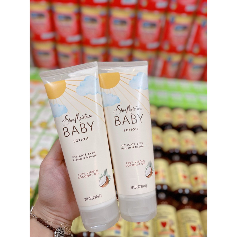 Kem dưỡng Baby Lotion hữu cơ cho bé Shea moisture dừa