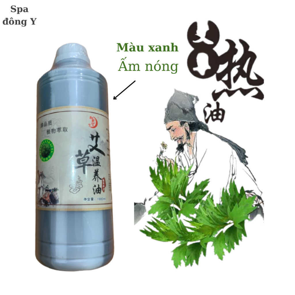 Dầu massage ngải cứu ấm nóng, massage body, giảm béo
