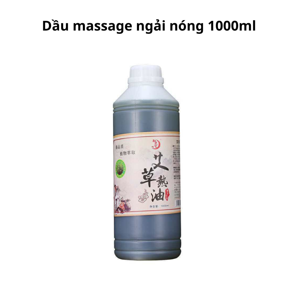 Dầu massage ngải cứu ấm nóng, massage body, giảm béo