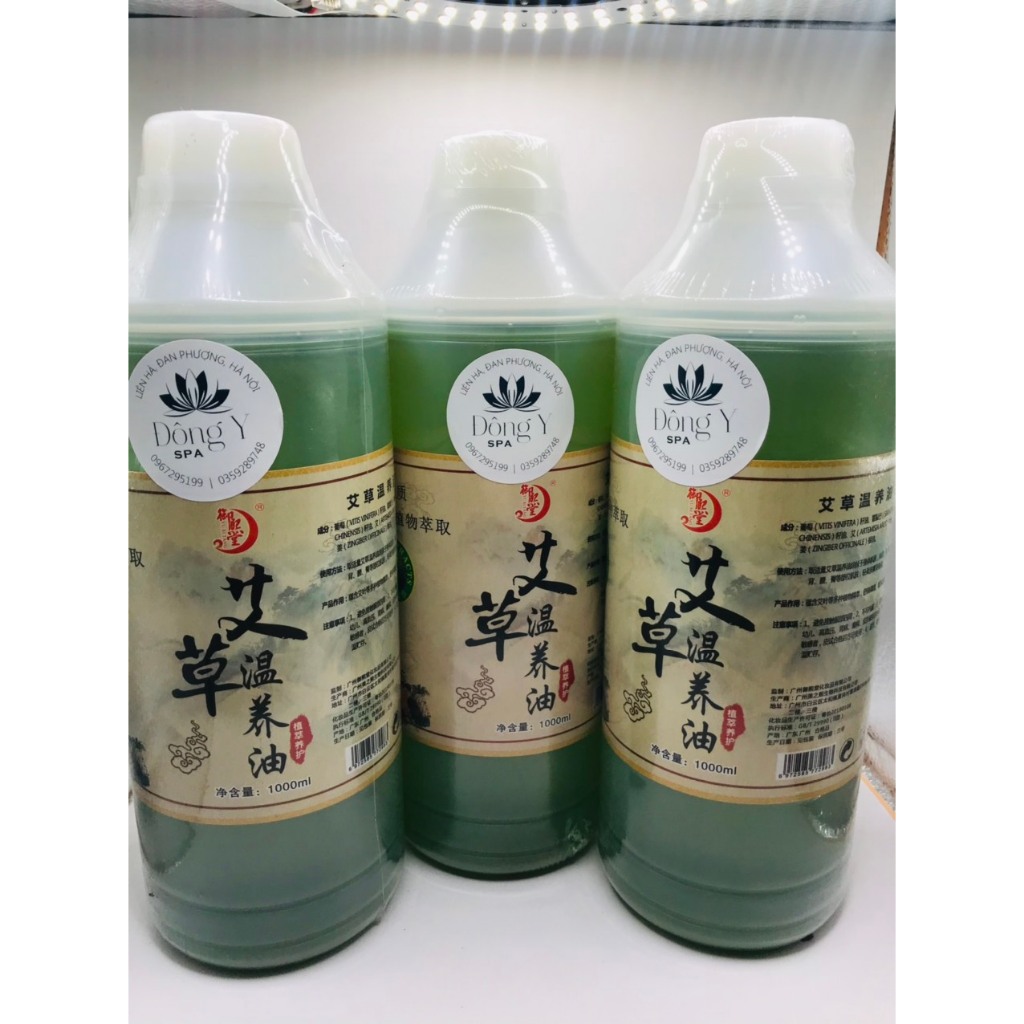 Dầu massage ngải cứu ấm nóng, massage body, giảm béo