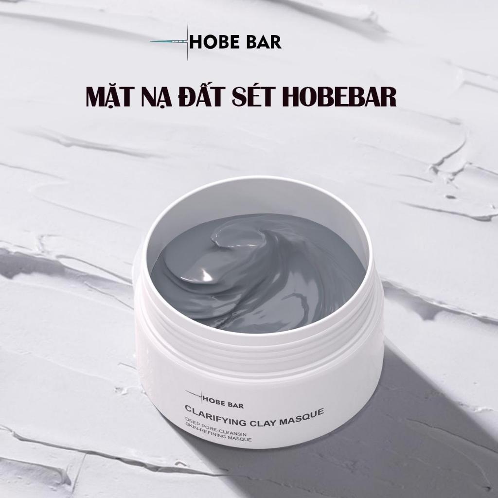 Mặt nạ đất sét HOBEBAR 55g làm sạch sâu se khít lỗ chân lông loại bỏ mụn đầu đen hiệu quả và làm khô vết nhân mụn mask