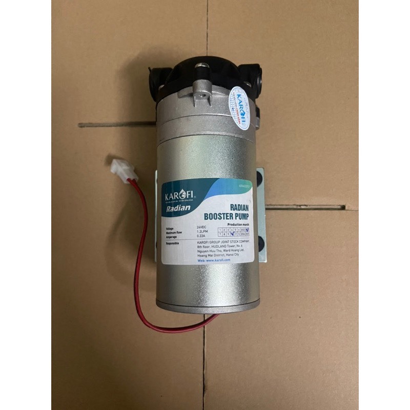 Bơm KAROFI RADIAN 24V ( mẫu mới 2023 )  -  Bơm tăng áp Dùng thay thế cho máy lọc nước RO :Kangaroo,K