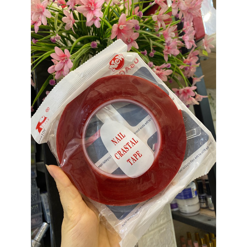 Bìa Nail box 100 tờ  giấy gắn móng tay giả giá rẻ, in2 mặt phủ bóng