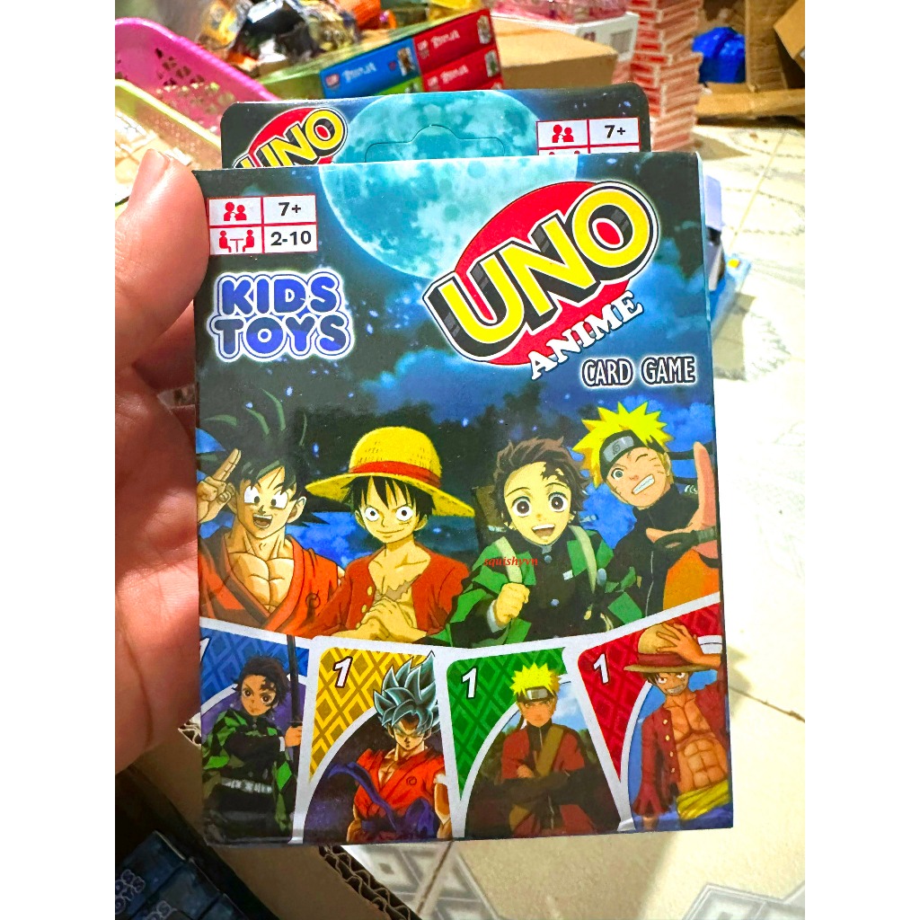 UNO NARUTO Bộ bài Tây tú lơ khơ anime Poker S Onepiece Naruto Doraemon Conan One Punch Dragonball Slam dunk Fairy t