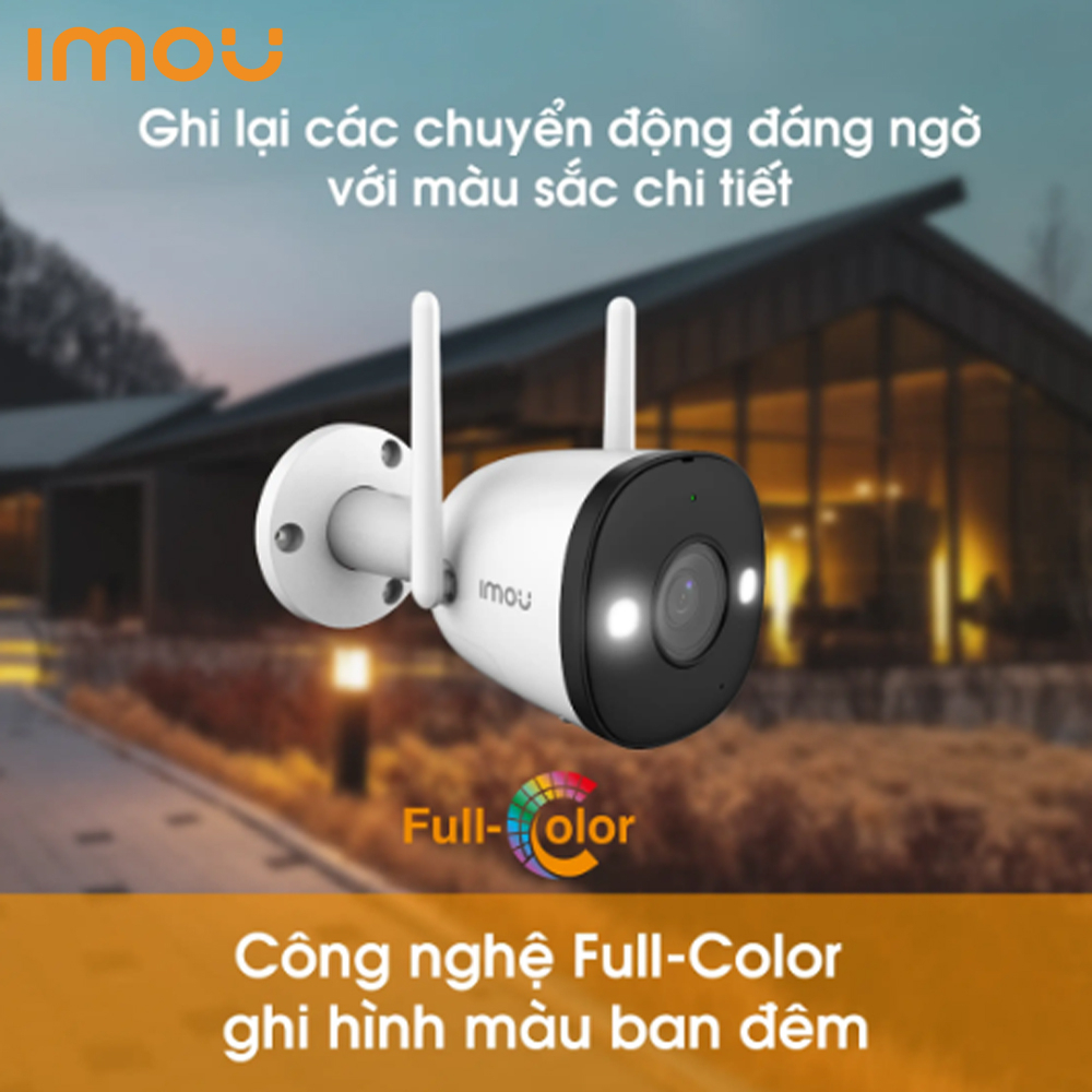 Camera wifi Imou F22P, F22FP, F22FEP 2MP 1080P Có màu ban đêm , Tích hợp míc thu âm , Hình ảnh Full HD - BH 24 Tháng