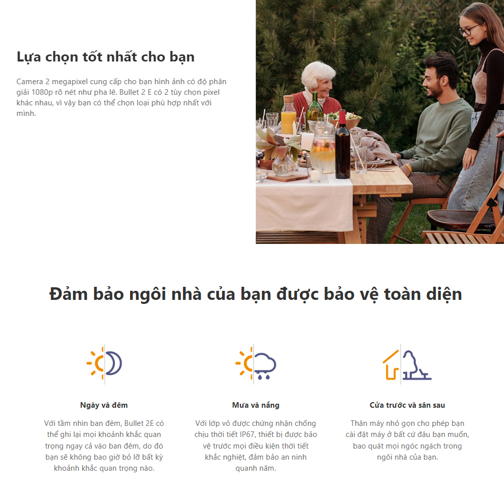 Camera wifi Imou F22P, F22FP, F22FEP 2MP 1080P Có màu ban đêm , Tích hợp míc thu âm , Hình ảnh Full HD - BH 24 Tháng