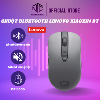 Chuột bluetooth không dây Lenovo xiaoxin BT silent mouse  xám