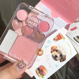 Phấn mắt má hồng highlight 3 in 1 gogo tales stick sweet heart gt609 - gogotales