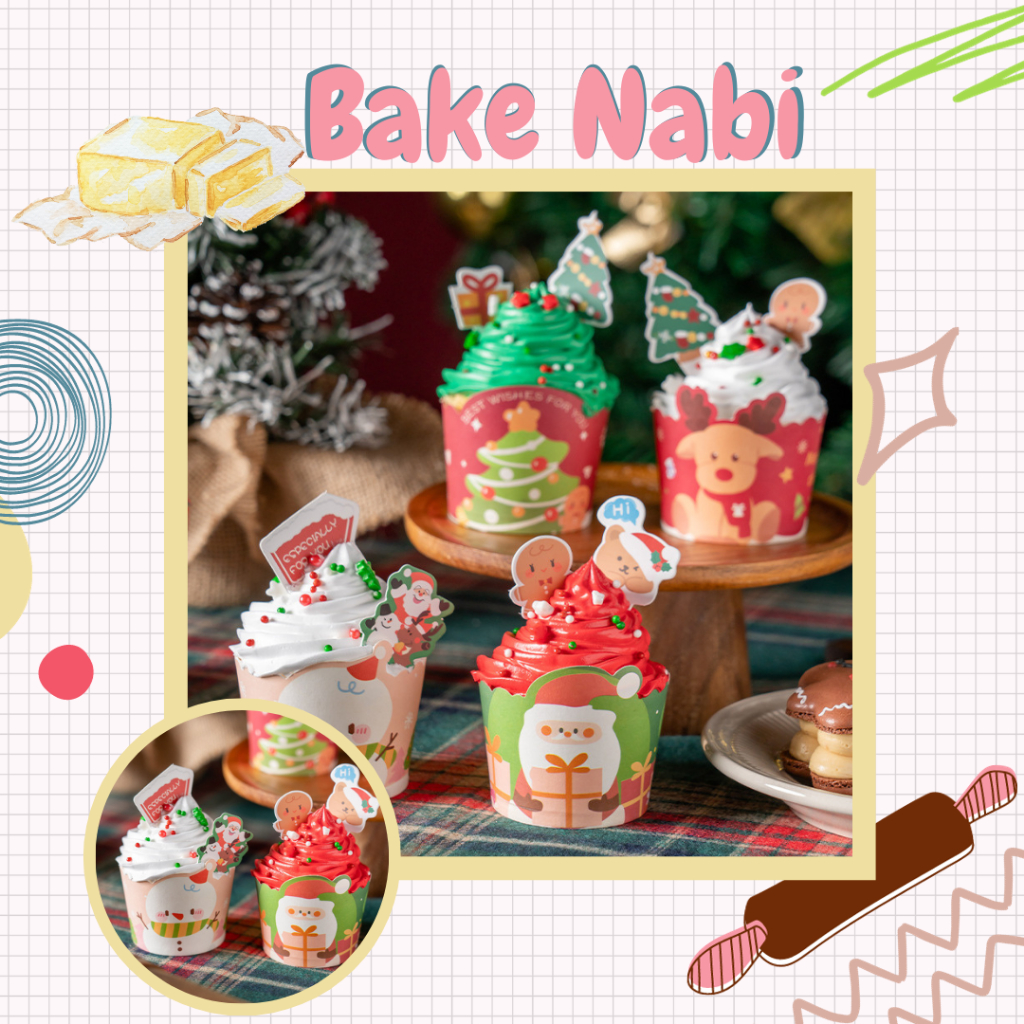 KHUÔN GIẤY CUPCAKE GIÁNG SINH - SET 25 & 50C