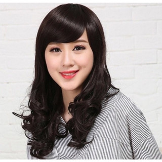 Tóc giả trung niên dài cao cấp- tặng lưới chùm tóc