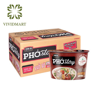 - masan - chinsu phở story tô 131g , phở thìn bờ hồ ăn liền, phở bò truyền thống nước trong