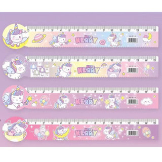 Thước Kẻ 15cm unicol, thước mica thú đáng yêu