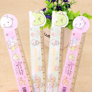 Thước Kẻ Hoạt Hình Mica Thú Cute 15cm