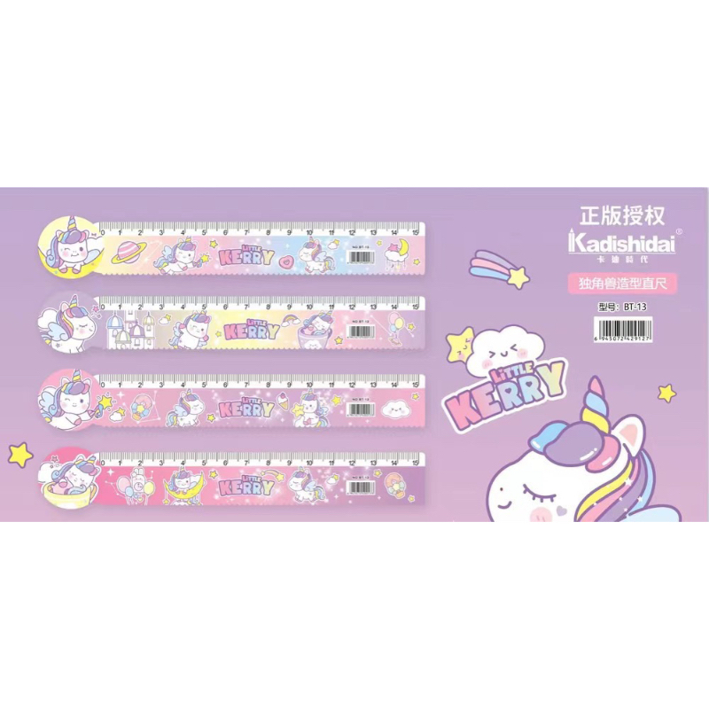 Thước Kẻ Hoạt Hình Mica Thú Cute 15cm