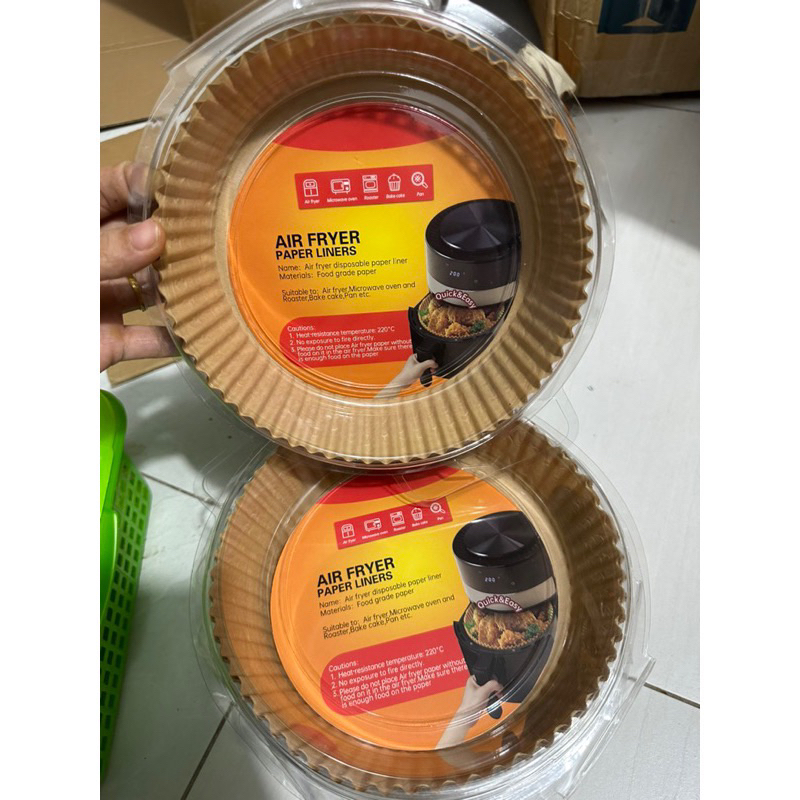 100 Khay giấy nến lót nồi chiên không dầu 20cm