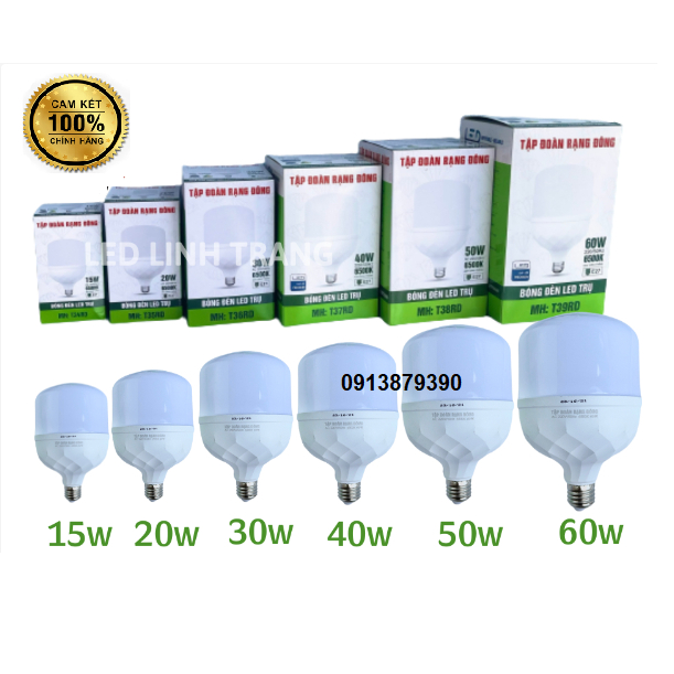 Bóng Led Chính Hãng Tập Đoàn Rạng Đông 65w 50w 40w 30w 20w 15w 10w Siêu Sáng Tiết Kiệm Điện Năng