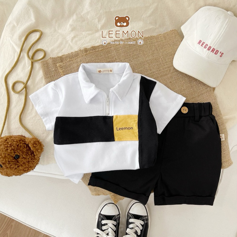 Bộ cộc cho bé trai bé gái đi học chi chơi mẫu thời trang hàng thiết kế