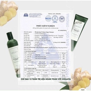 Test mini dầu gội gừng, gừng hà thủ ô weilaiya giảm rụng tóc, kích mọc tóc sỉ 20k