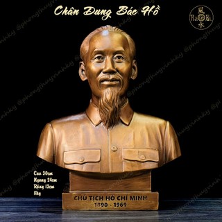 Chân dung bác hồ - chủ tịch hồ chí minh - tượng đồng trang trí nghệ thuật