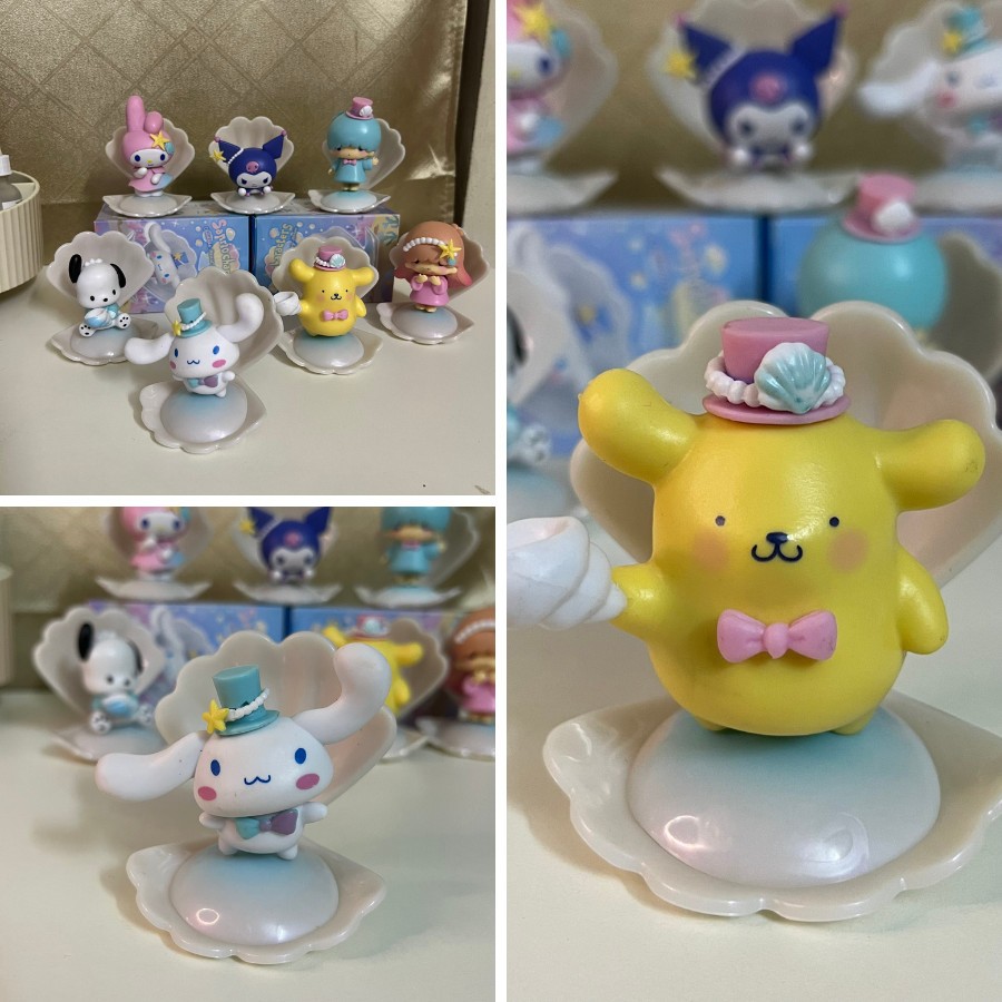 Set 6 nhân vật Sanrio trong kỳ nghỉ biển xanh -  Bộ sưu tập Sanrio