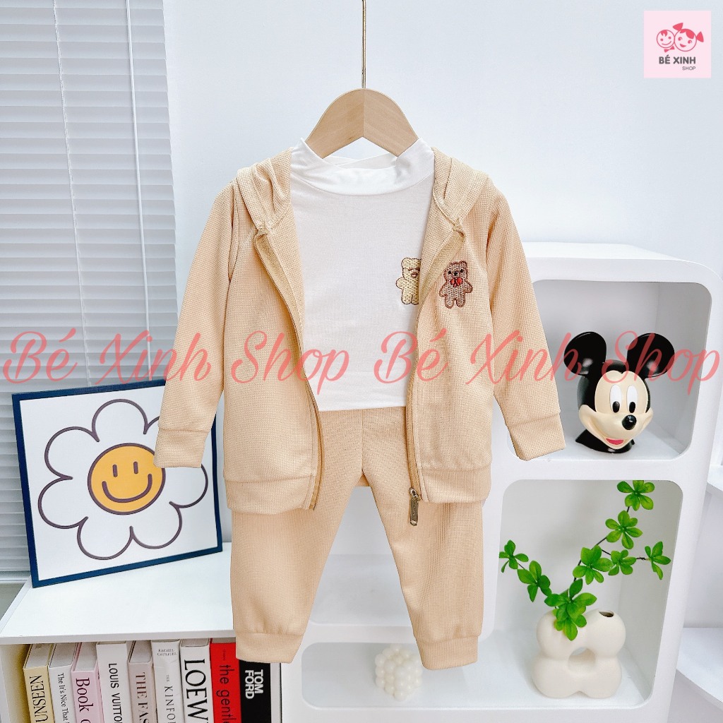 Đồ Tết Bé Trai Đồ Bộ Áo Khoác Dài Tay Cho Trẻ Em 8-18kg Bé_Xinh  Bộ Quần Áo Khoác Cho Bé Trai SET THIẾT KẾ