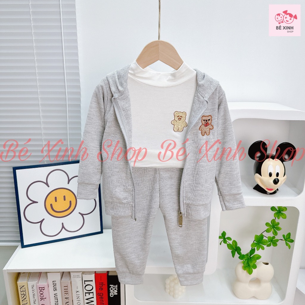 Đồ Tết Bé Trai Đồ Bộ Áo Khoác Dài Tay Cho Trẻ Em 8-18kg Bé_Xinh  Bộ Quần Áo Khoác Cho Bé Trai SET THIẾT KẾ