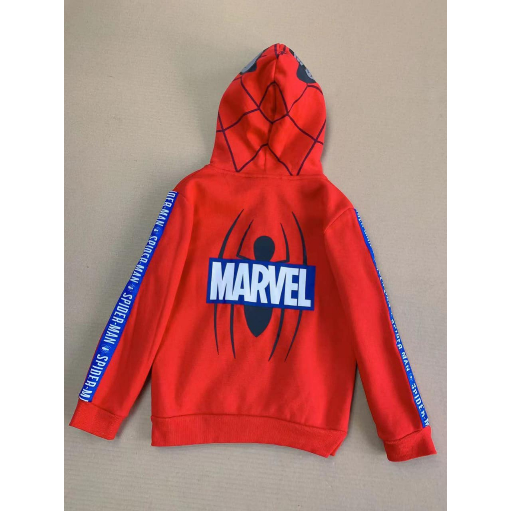 Bộ nỉ siêu nhận nhện có mũ dành cho bé