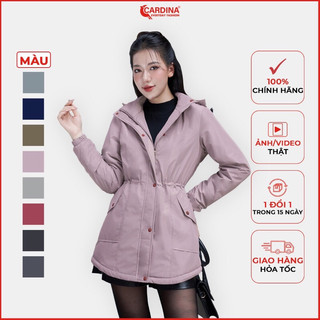 Áo PARKA nữ CARDINA lót lông cừu cao cấp siêu ấm cho mùa đông không lạnh