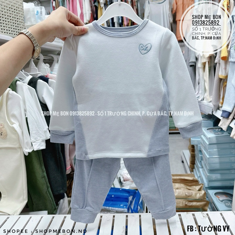 Bộ dài tay Baru vải nỉ mềm mịn cho bé trai bé gái