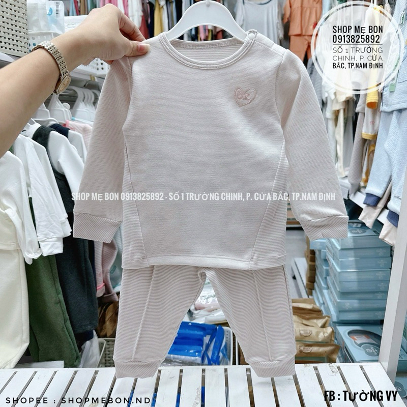 Bộ dài tay Baru vải nỉ mềm mịn cho bé trai bé gái