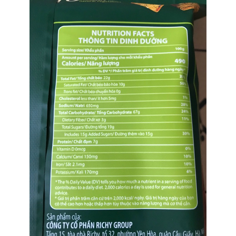 Bánh Richy Kenju Quy Rau Củ Vegetable Thin Cracker Bịch