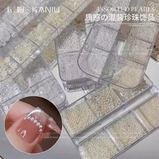 Khay hạt trai nail gắn móng